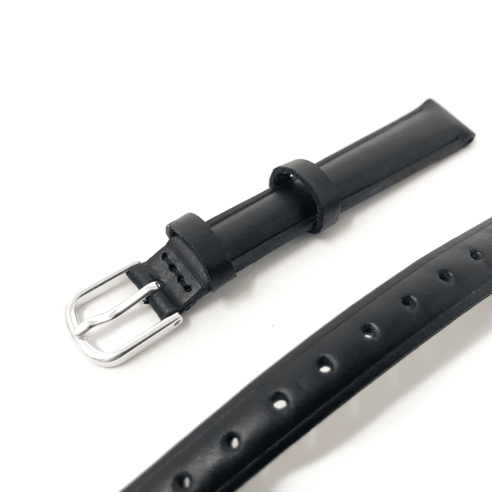 Timex T2H331 Watch Strap - Black Leather