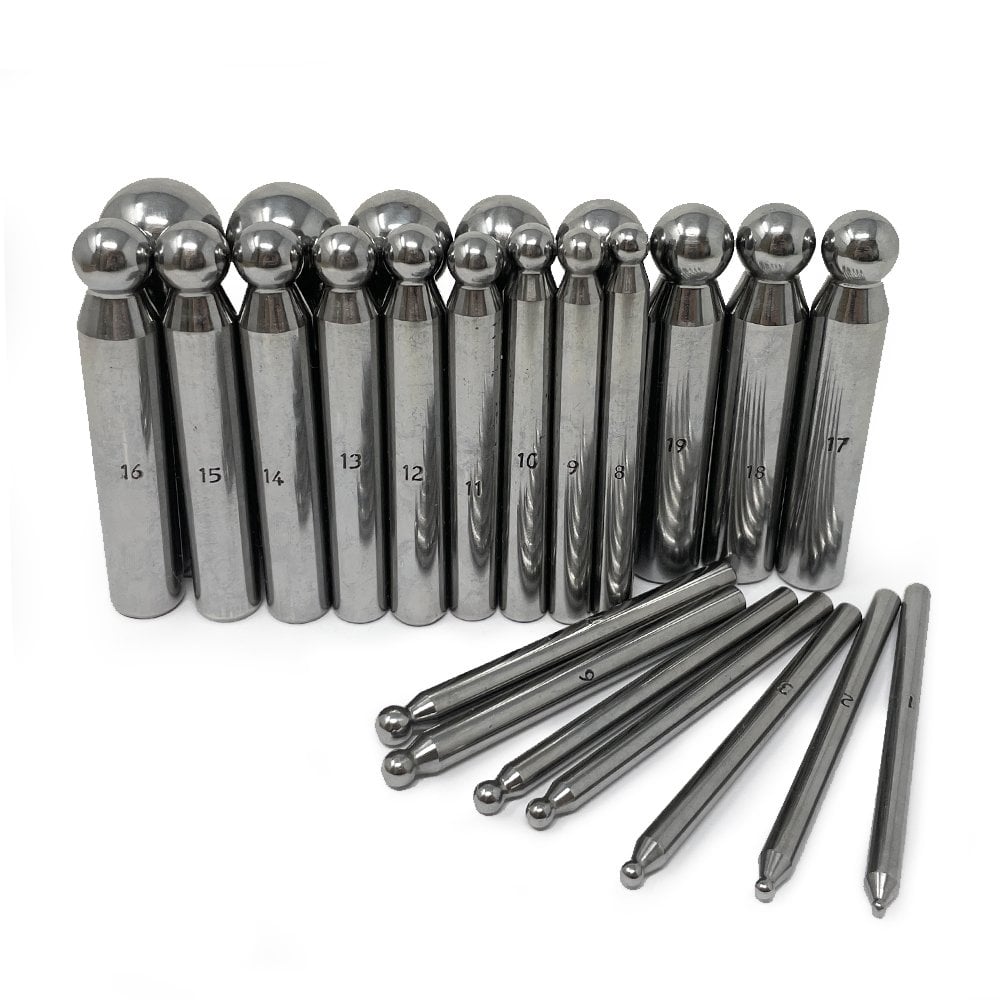 Steel Dapping Punch Set of 24 (2.0mm - 25.0mm)
