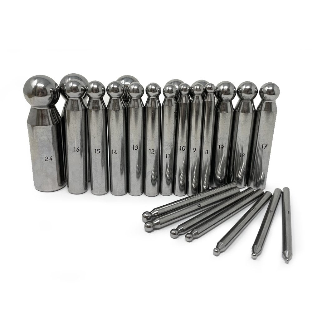 Steel Dapping Punch Set of 24 (2.0mm - 25.0mm)