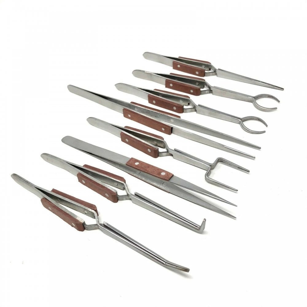 Soldering Tweezers Set of 8 in Pouch