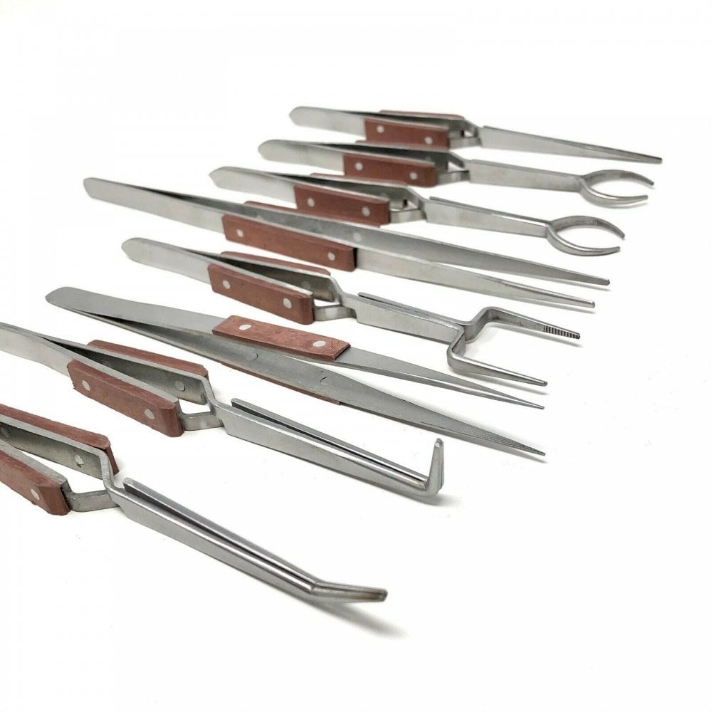 Soldering Tweezers Set of 8 in Pouch