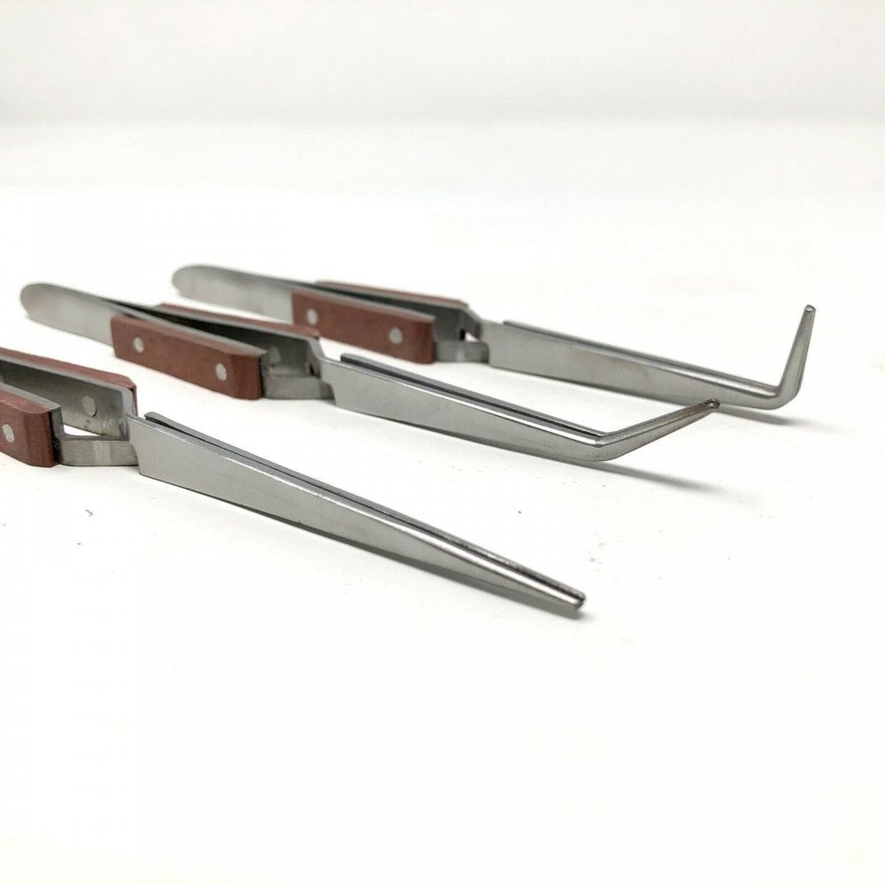 Soldering Tweezers Set of 8 in Pouch
