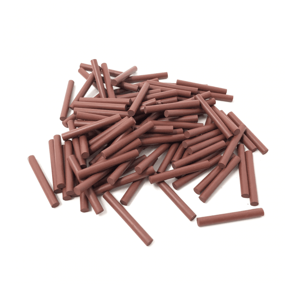 Jewellery Polishing Cylinders - 3mm x 100pcs - Red - High lustre