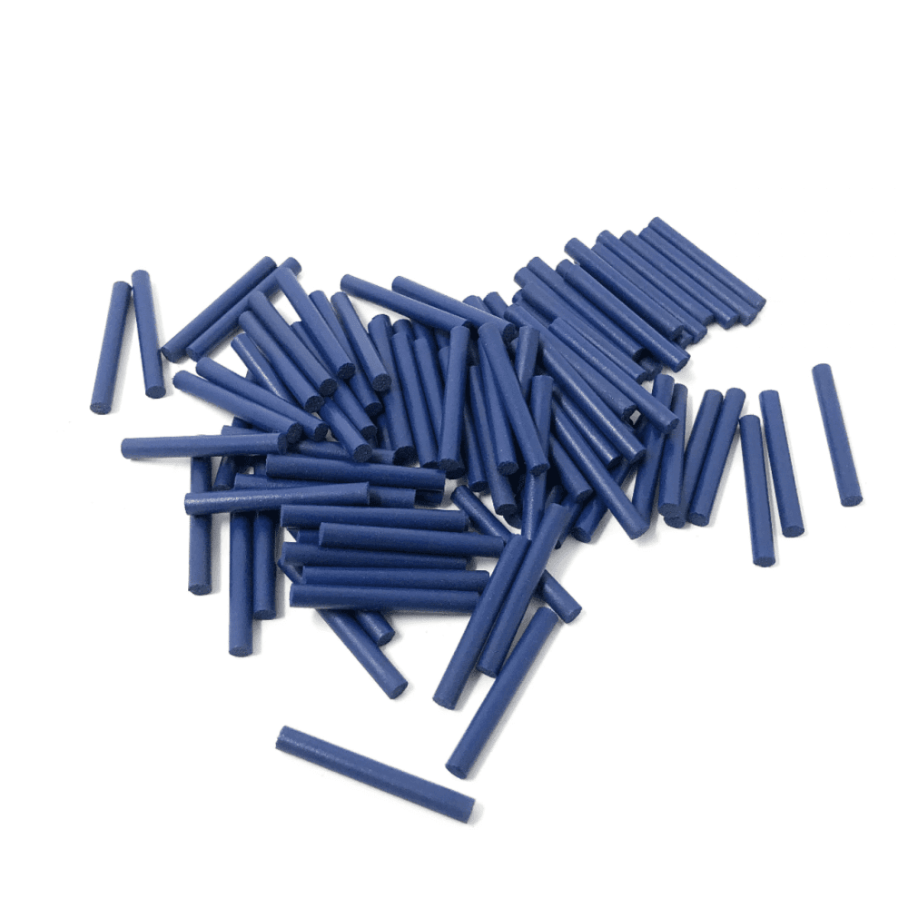 Jewellery Polishing Cylinders - 3mm x 100pcs - Dark Blue - Coarse polishing