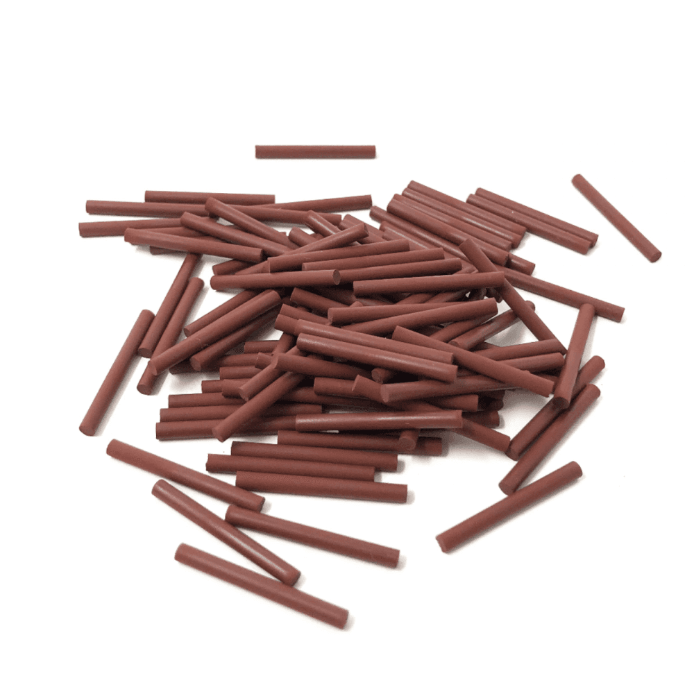 Jewellery Polishing Cylinders - 2mm x 100pcs - Red - High lustre