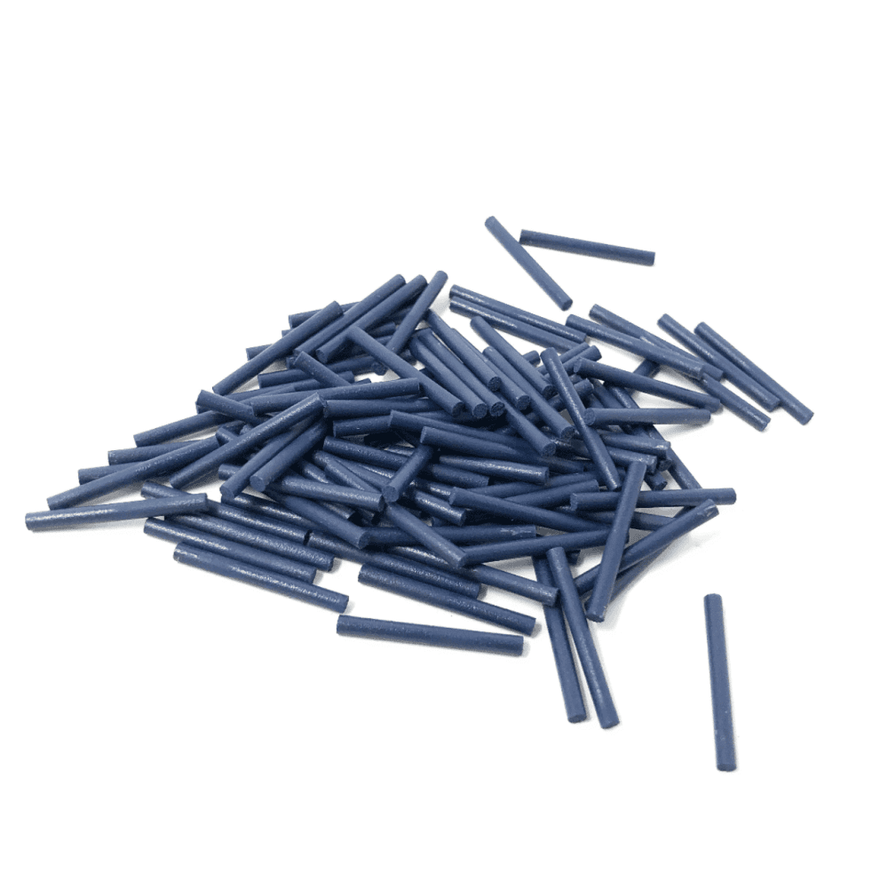 Jewellery Polishing Cylinders - 2mm x 100pcs - Dark Blue - Coarse polishing