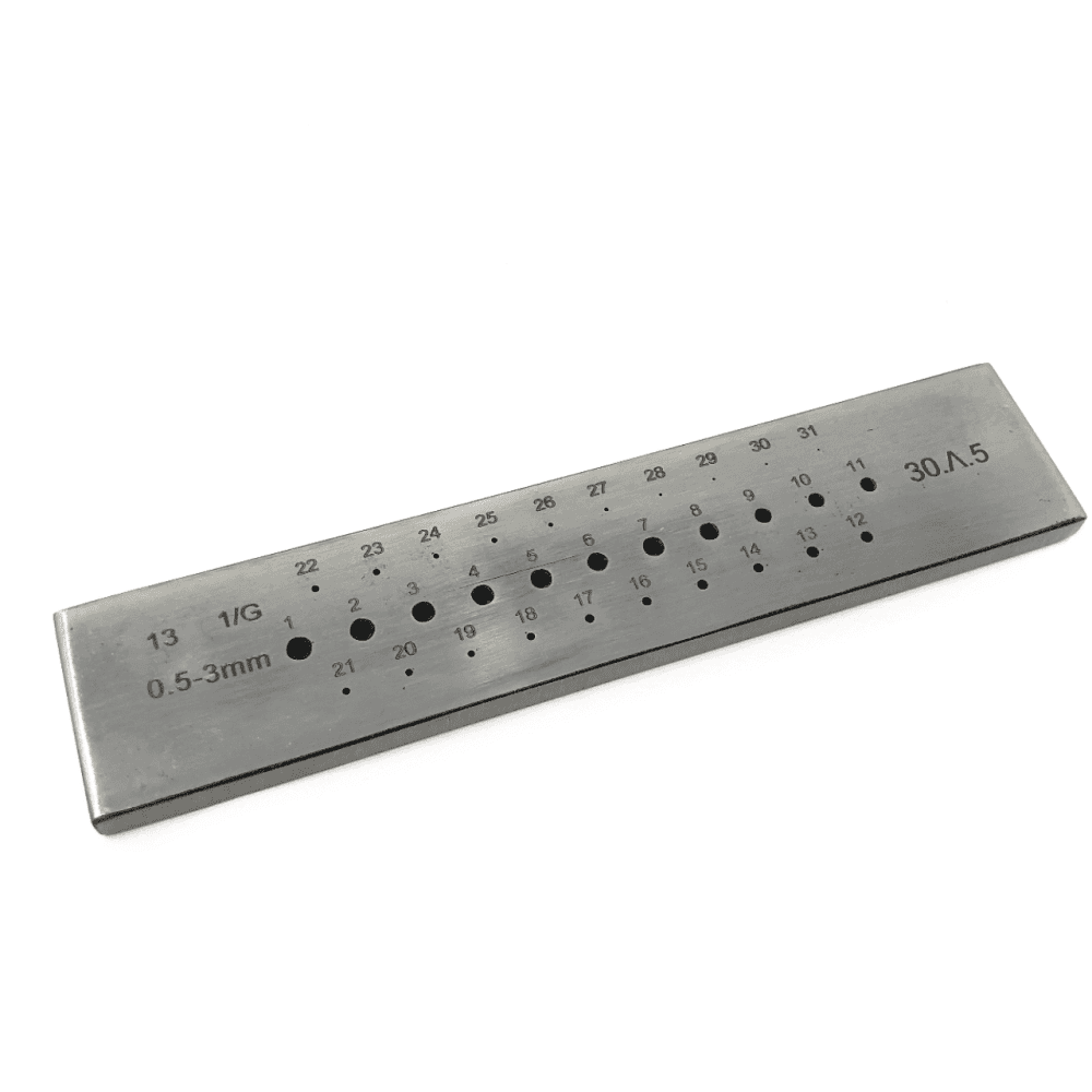 Draw Plate Round 0.5mm - 3mm