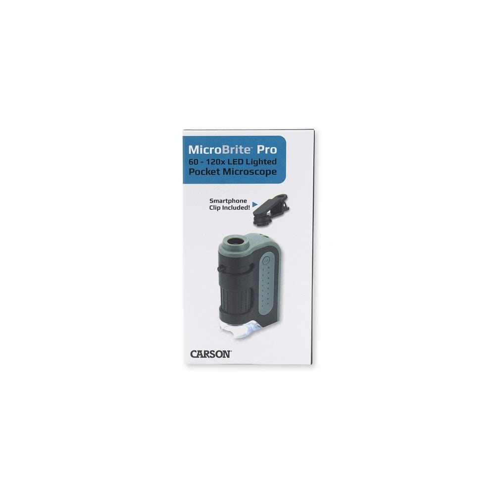 Carson LED Pocket Microscope with Smartphone Clip