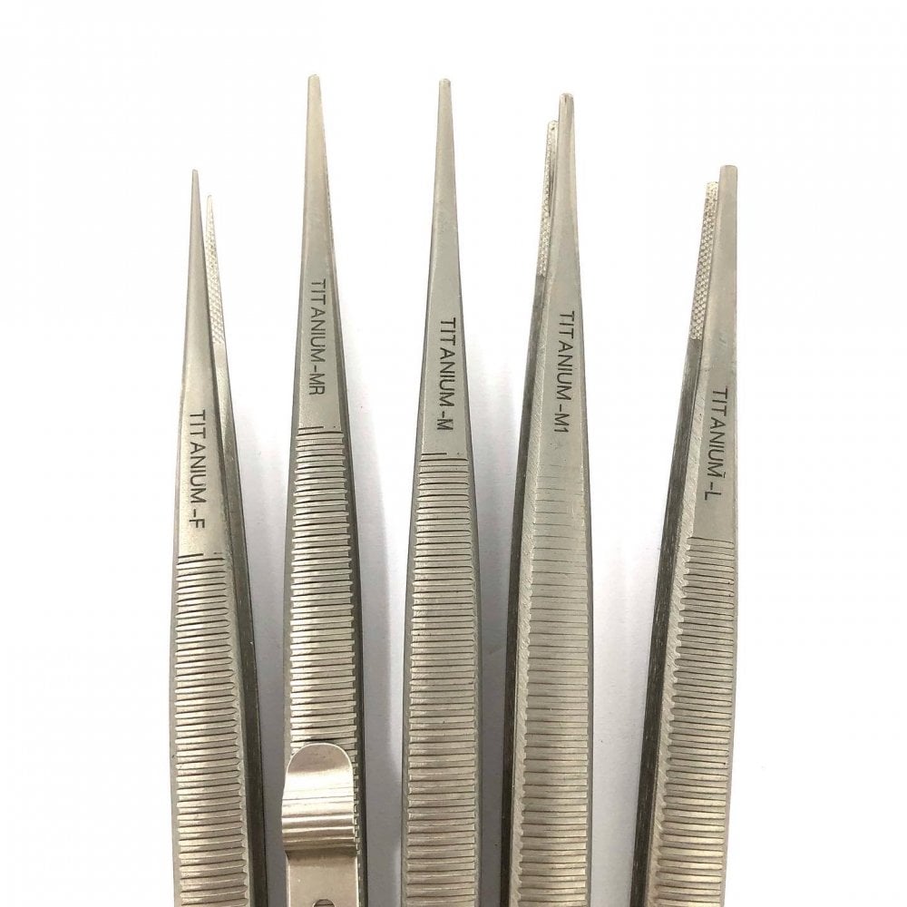 Titanium Diamond Tweezer Set