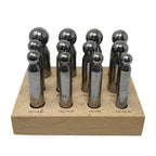 Steel Dapping Punch Set of 12 (12.3mm - 25.0mm)