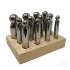 Steel Dapping Punch Set of 12 (12.3mm - 25.0mm)