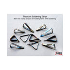 Knew Concepts Titanium Soldering Strips (Clamps), Pack of 10
