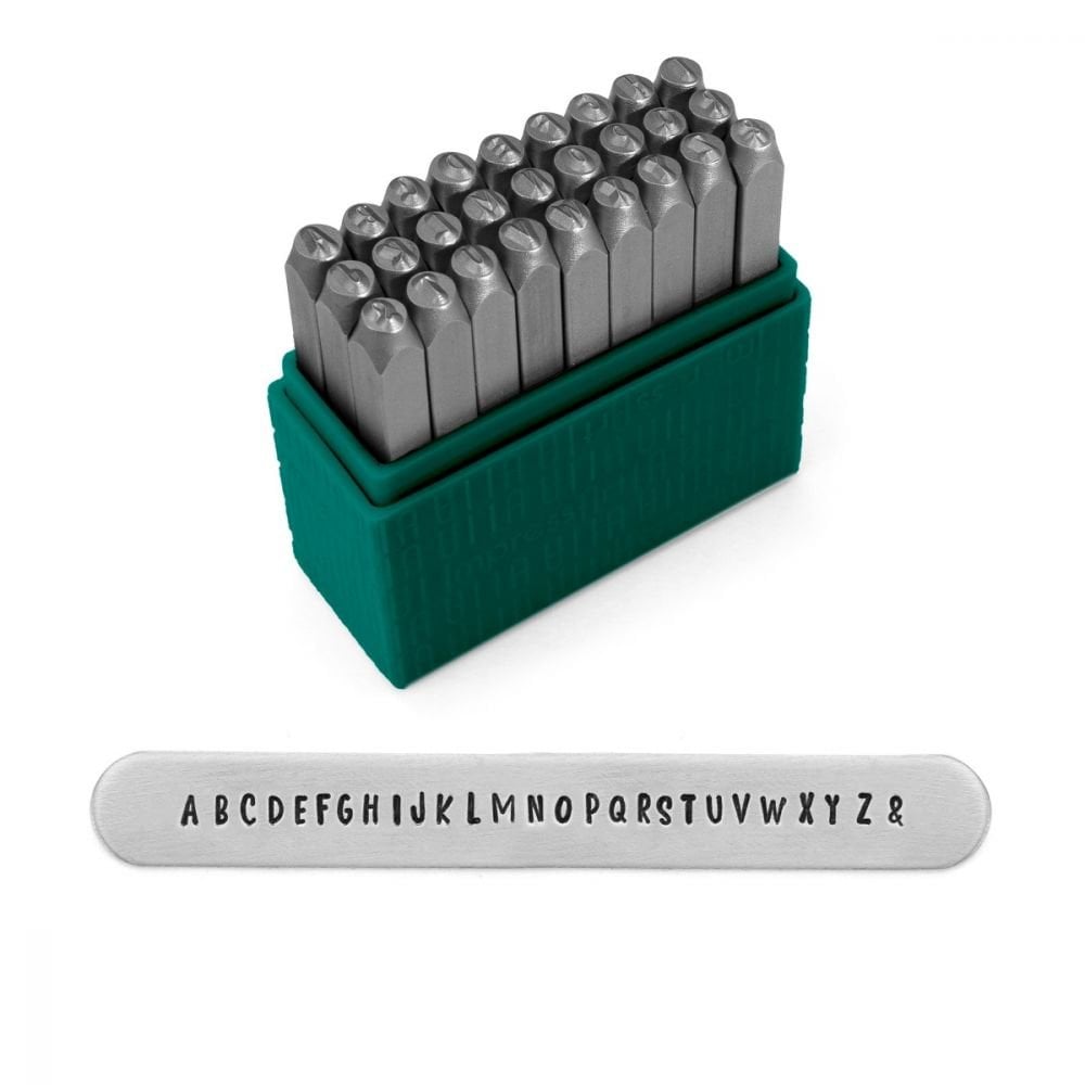 ImpressArt Basic Homeroom Letter Stamp Set, 3mm