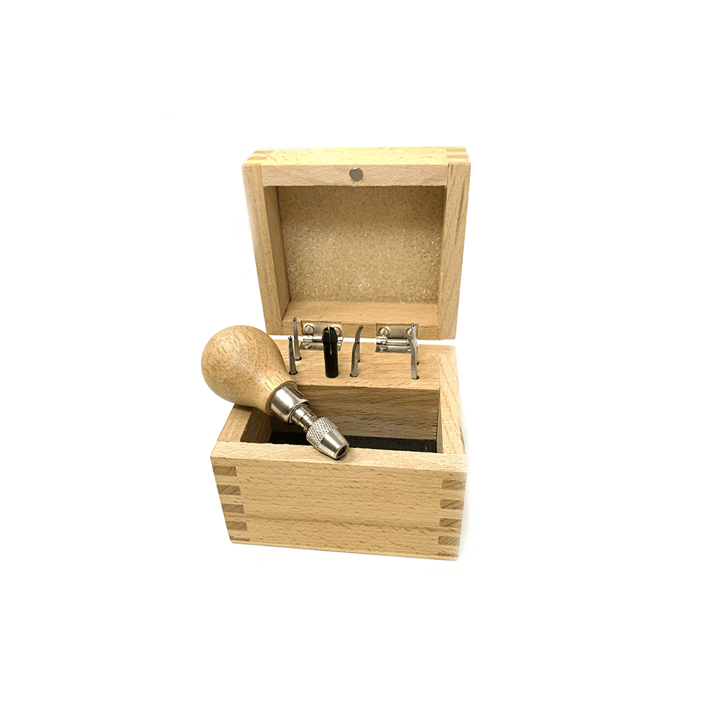 Milgrain Tools Set of 6 with Chuck
