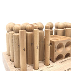 Wooden Dapping Set, 24 Punches & Doming Block