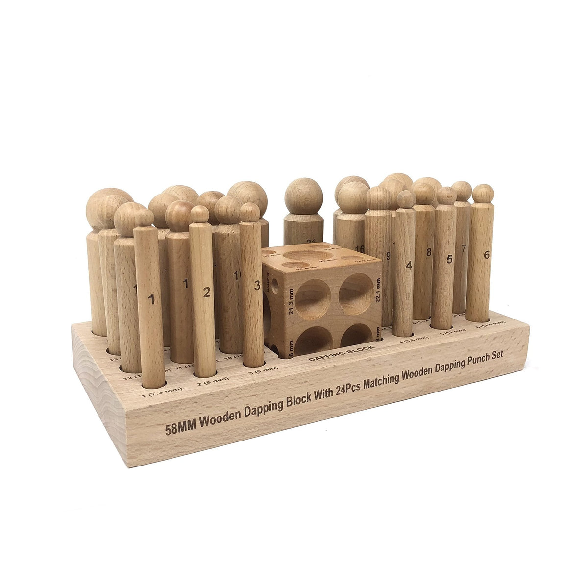 Dapping Rods Wooden Dapping Set, 24 Punches & Doming Block – Maddisons of Durham