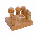 Wooden Dapping Set with 7 Punches & Block