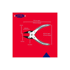 Maun Flat Nose Parallel Pliers 125mm Smooth Jaws