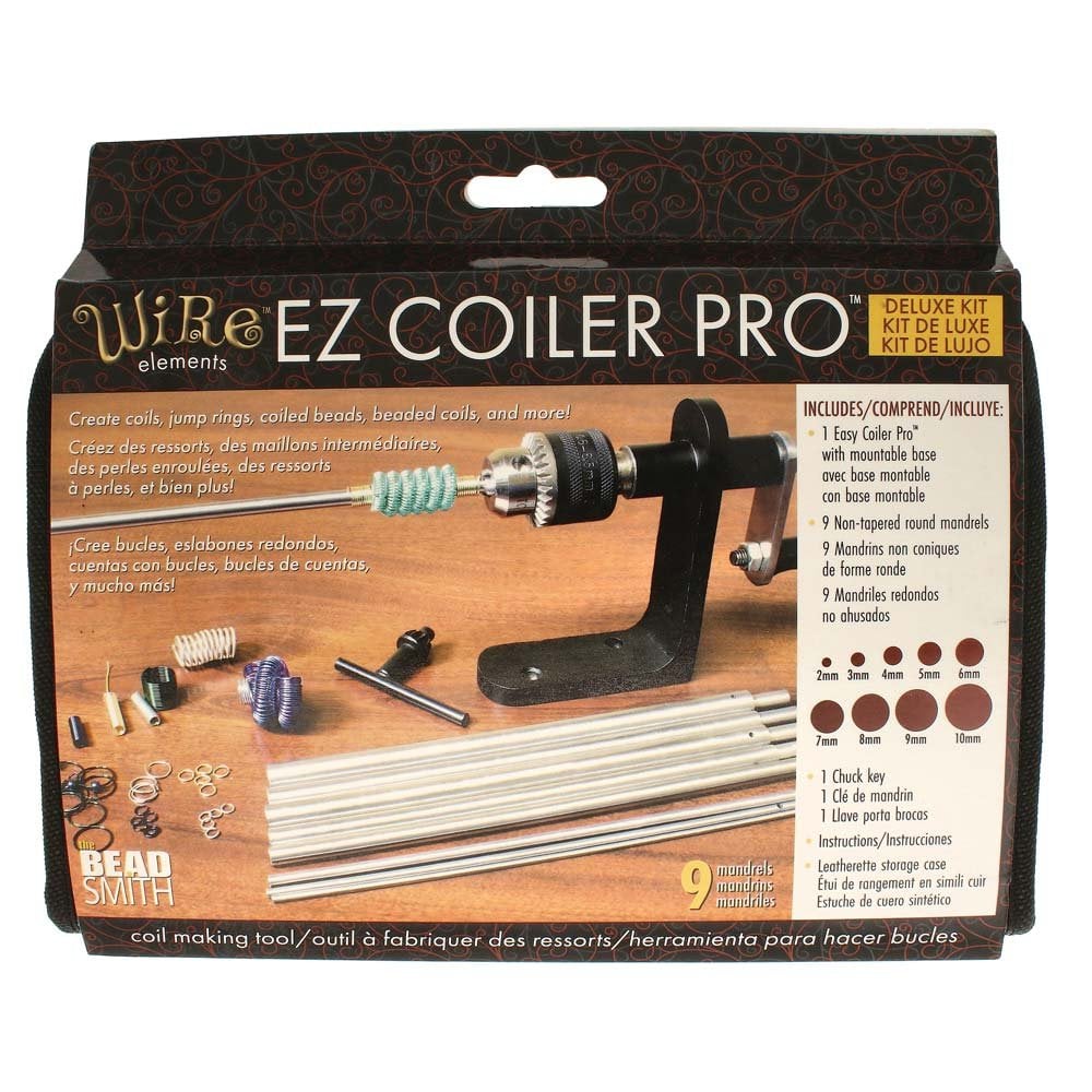Beadsmith EZ Coiler Pro Deluxe Kit 9 Piece Mandrel Set