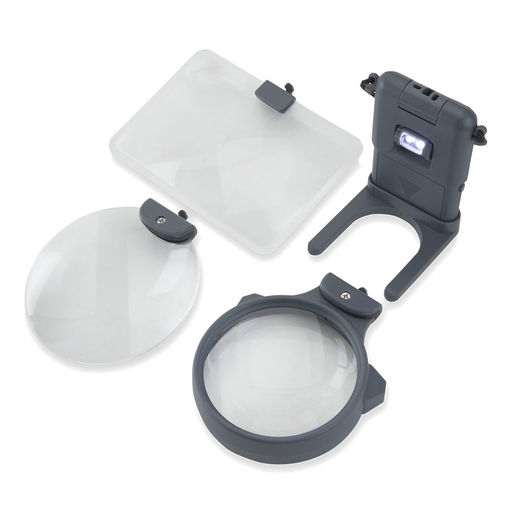 Carson 3-in-1 Hands-Free Magnifying Set