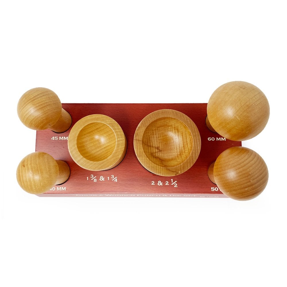 Wooden Cupola Punch & Die Set, 40mm - 60mm