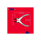 Maun Flat Nose Parallel Pliers 140mm Smooth Jaws