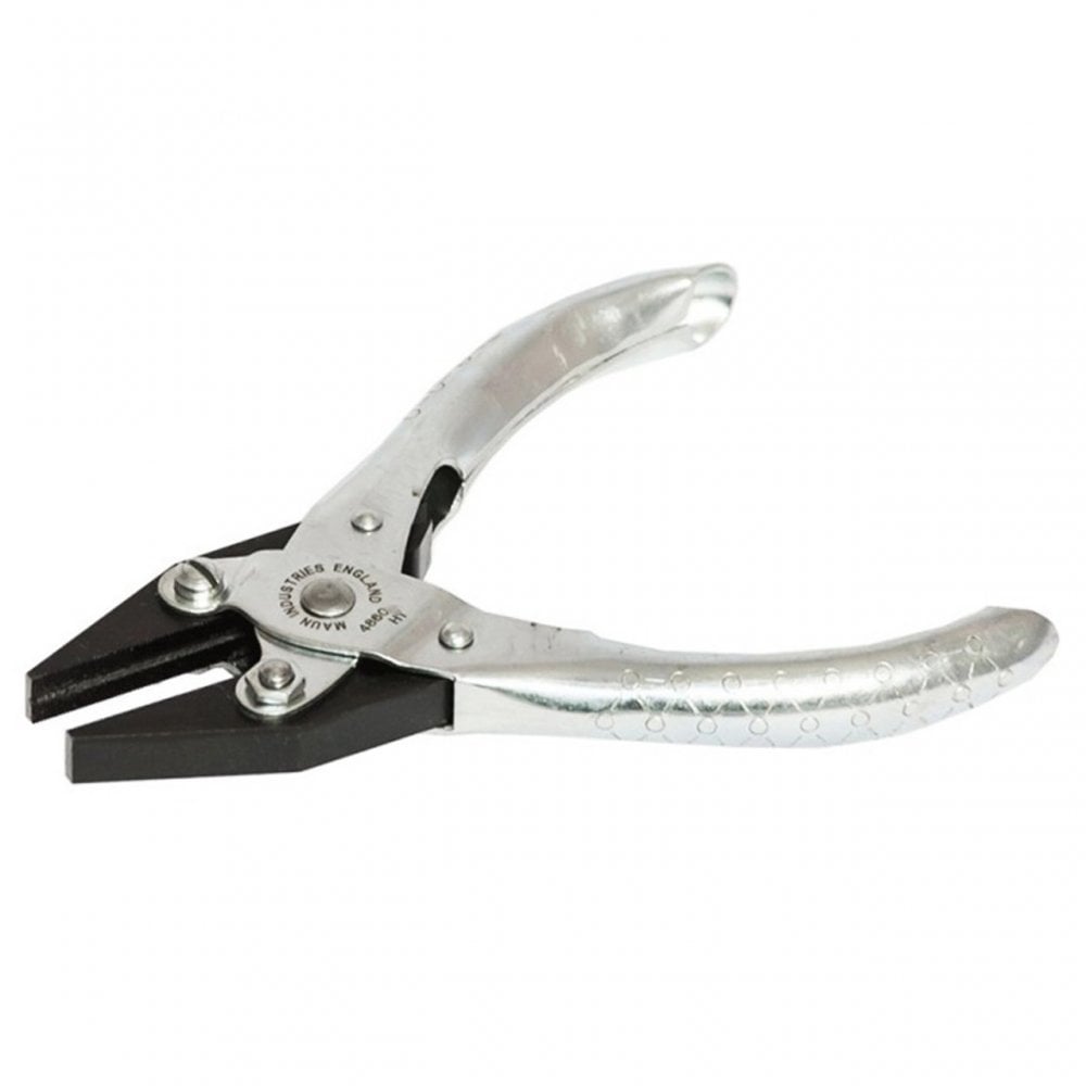 Maun Flat Nose Parallel Pliers 125mm Serrated Jaws