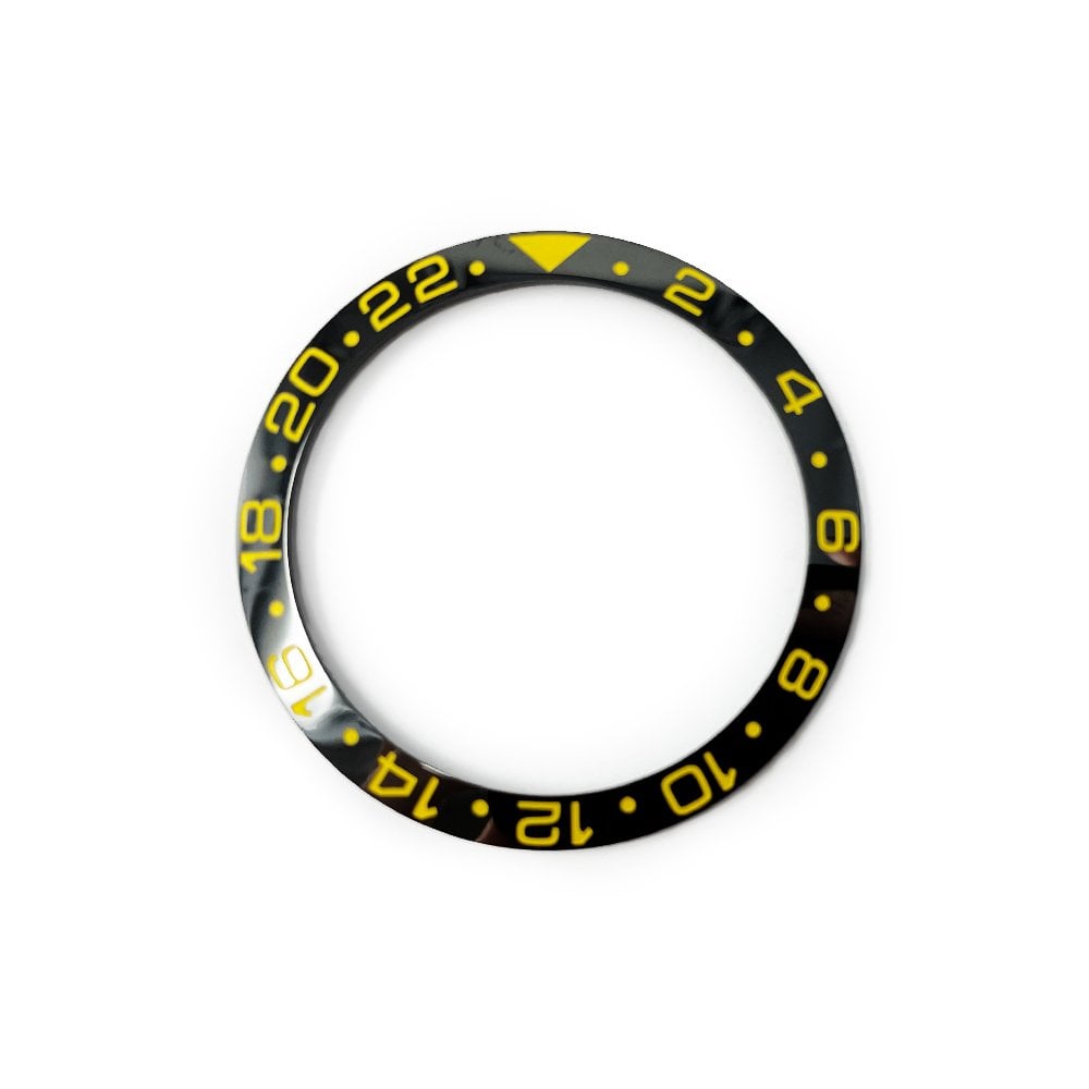 Bezel Insert for Rolex 116718-1 Black & Yellow