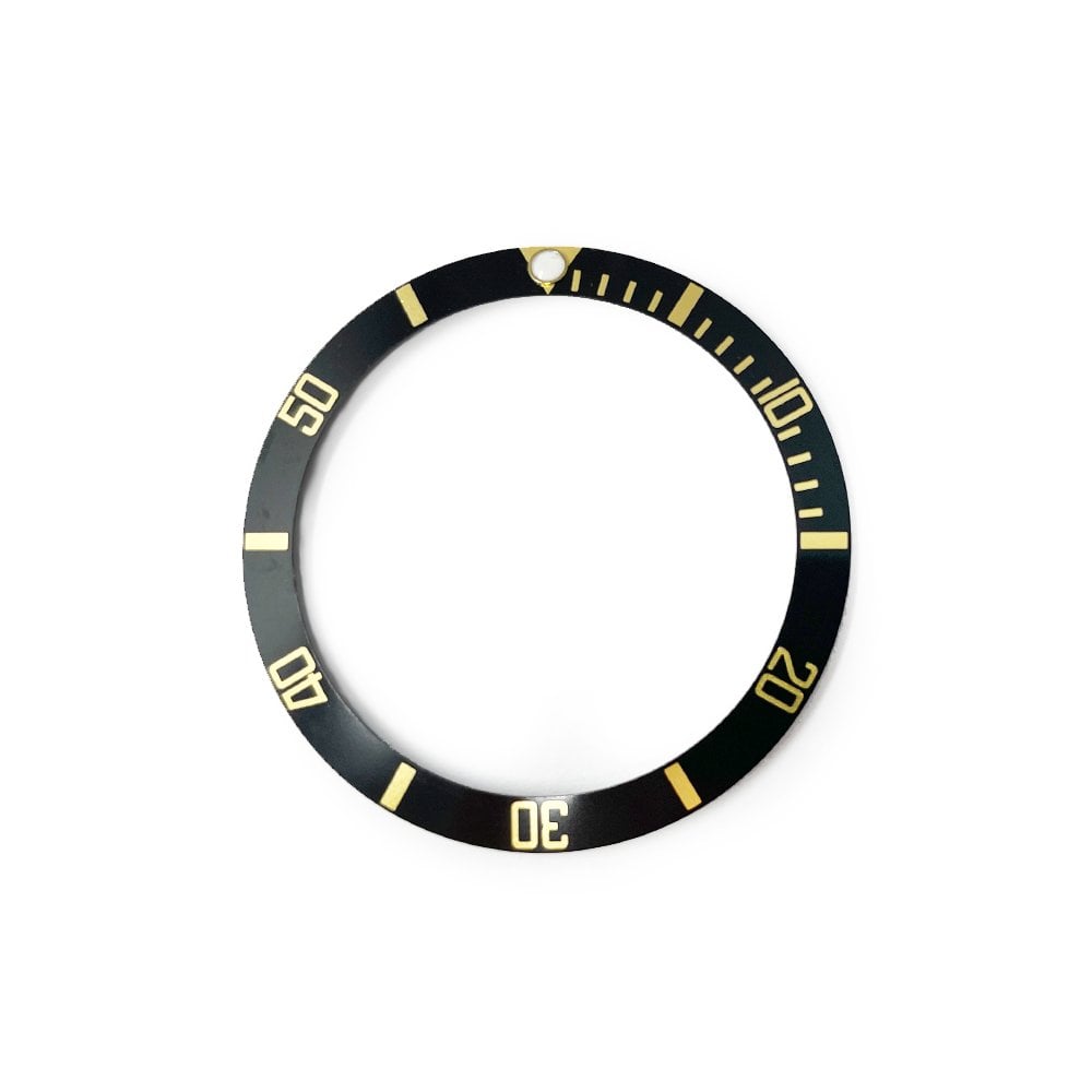 Bezel Insert for Rolex 16808 Black & Gold (Swiss Made)