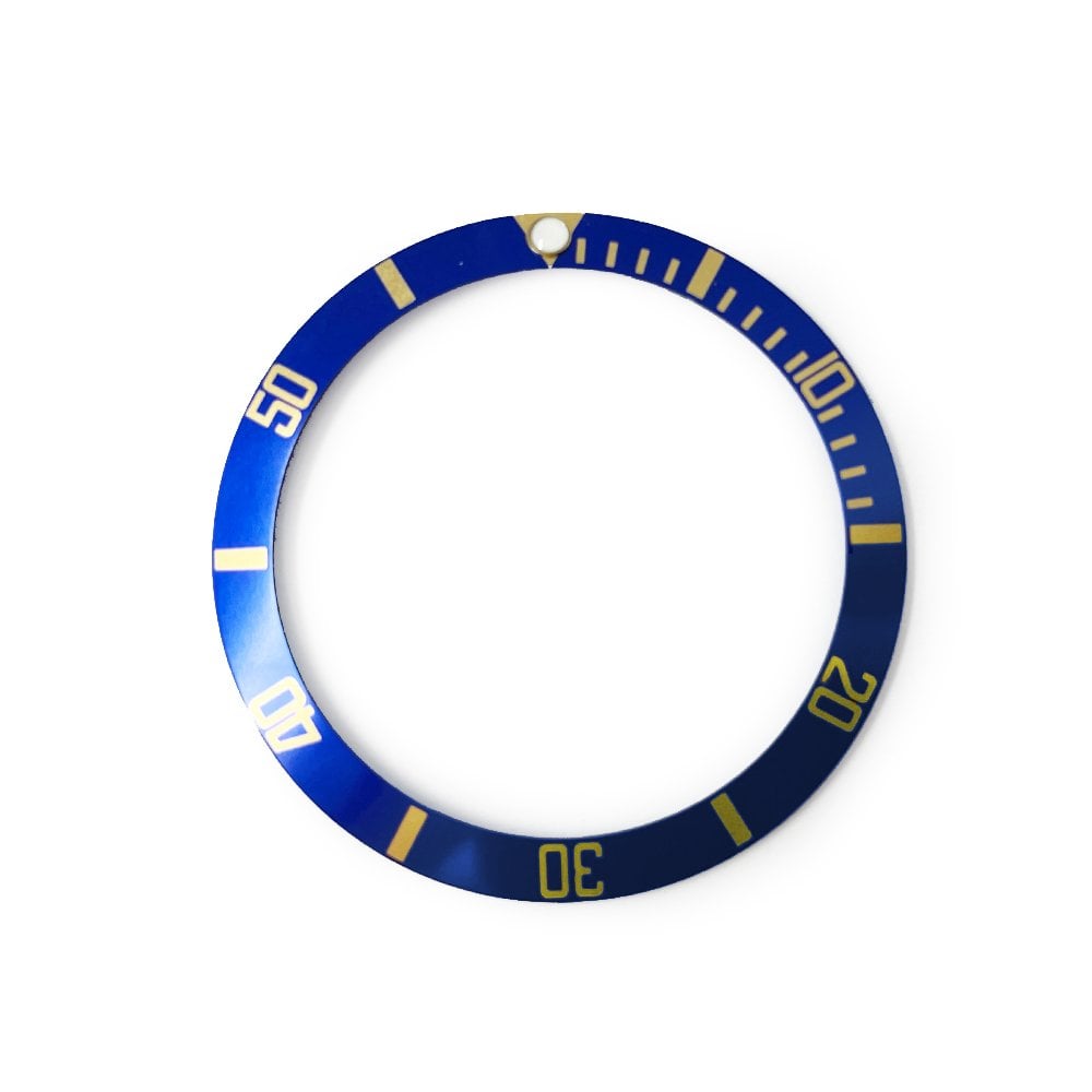 Bezel Insert for Rolex 1680/8 Blue & Gold