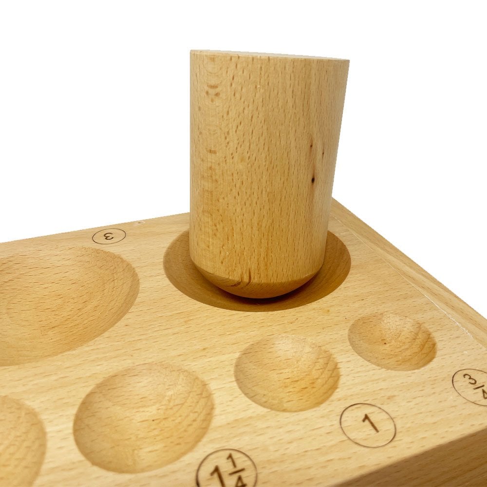 Extra Large Wooden Doming Set with 6 Punches