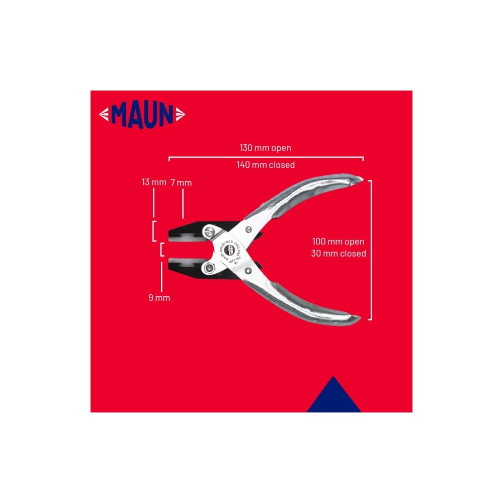 Maun Flat Nose Soft Nylon Jaws Plier 140mm