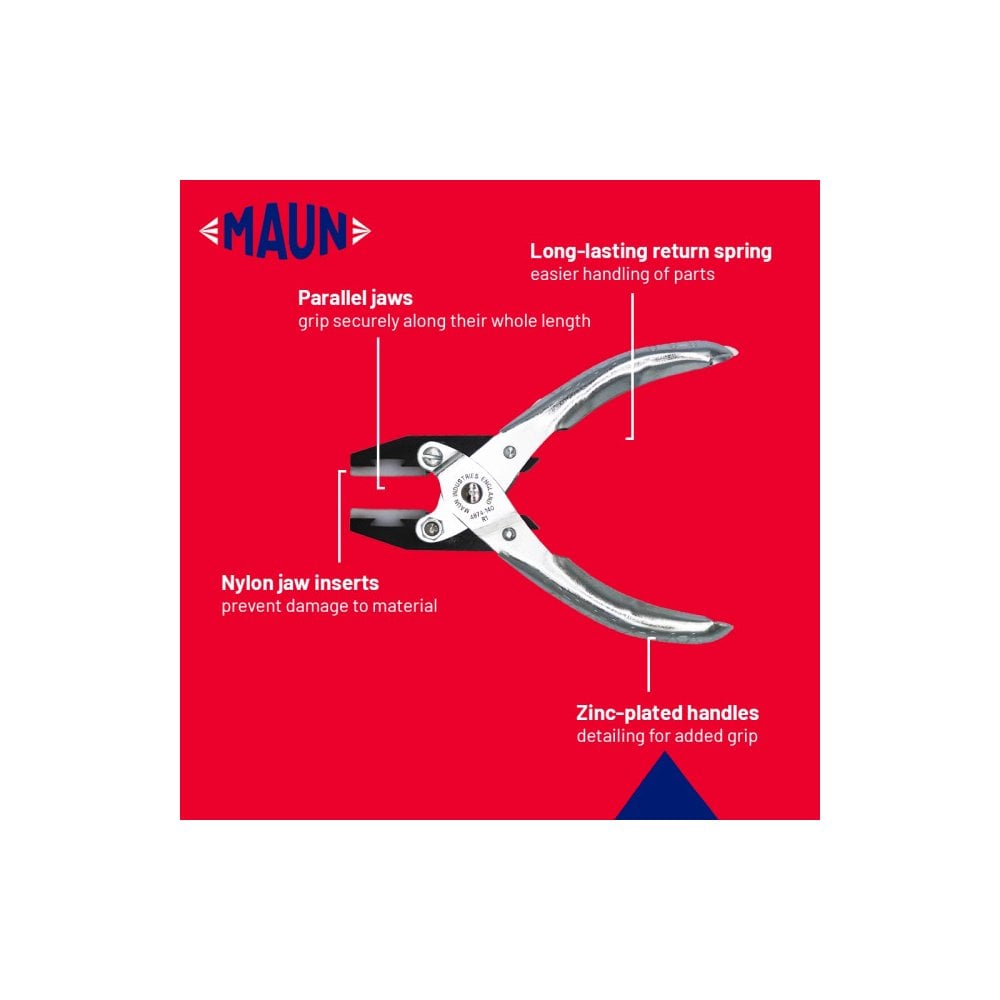 Maun Flat Nose Soft Nylon Jaws Plier 140mm