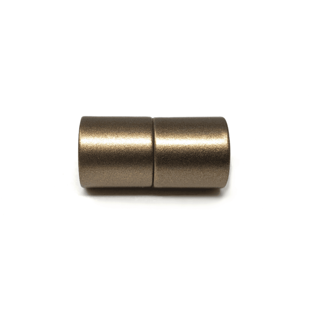 Magnetic Kumihimo Clasp - Acrylic Matte Bronze 10mm