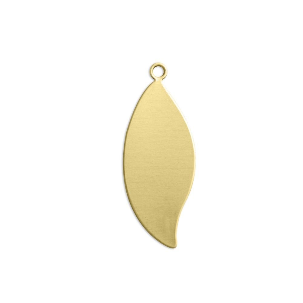 ImpressArt Premium Stamping Blanks - Brass Leaf with Ring