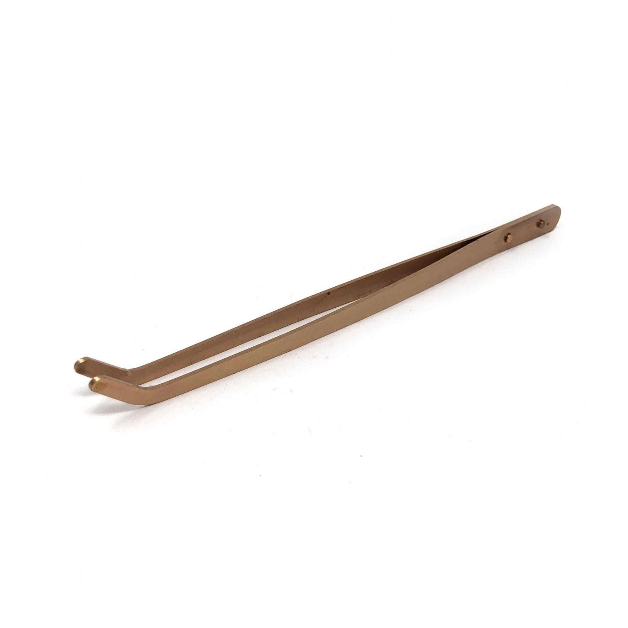 Copper Pickling Tongs with Curved End