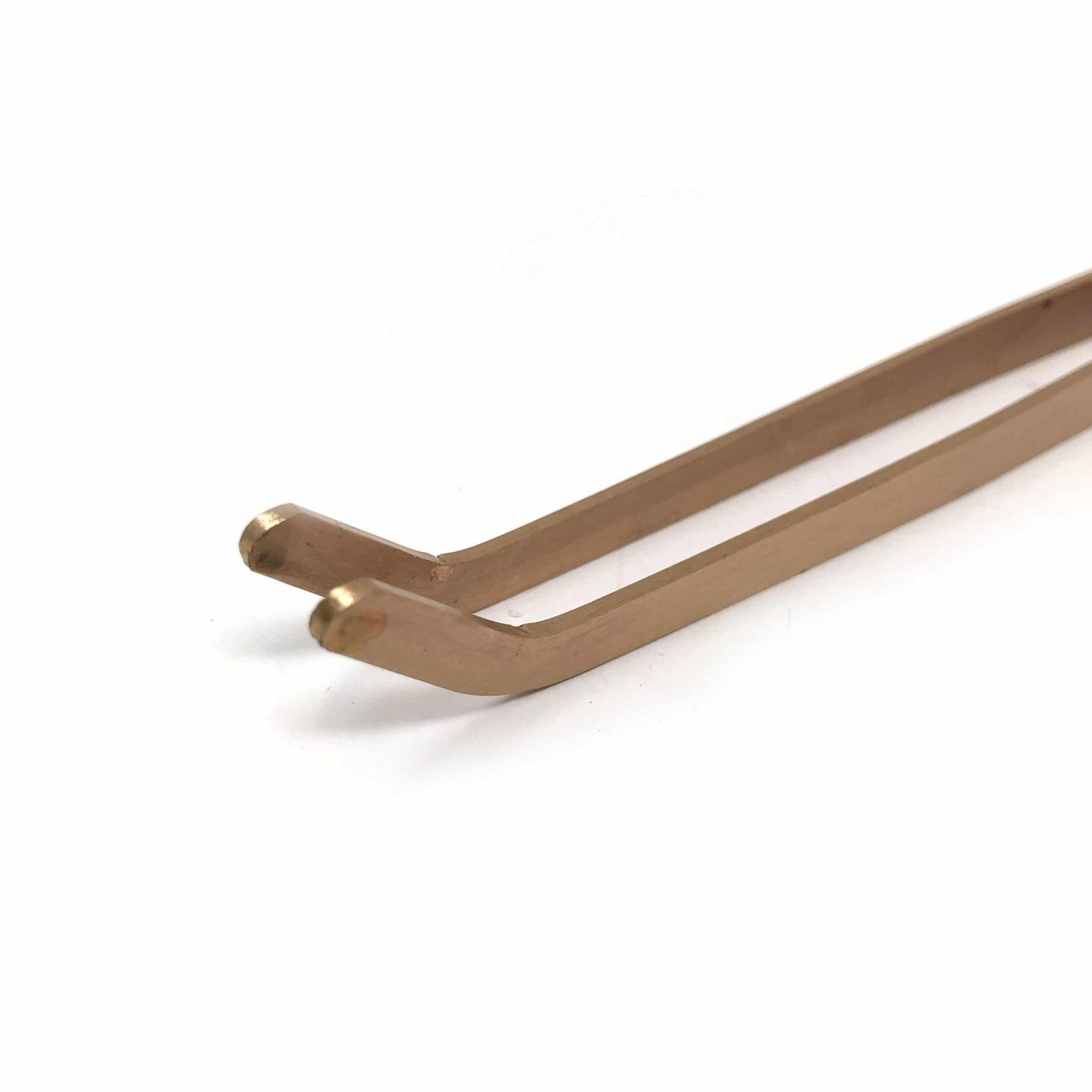 Copper Pickling Tongs with Curved End
