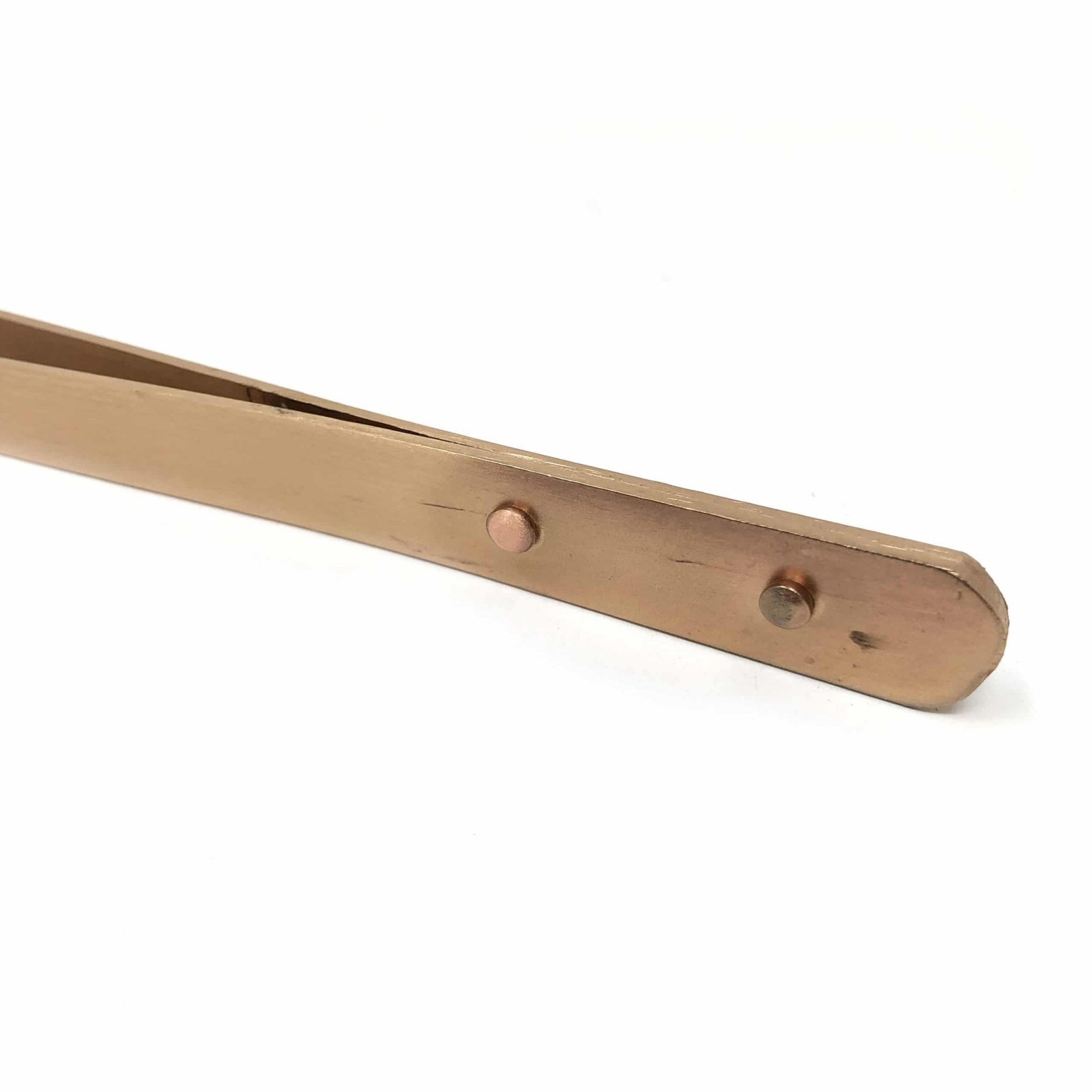 Copper Pickling Tongs with Curved End