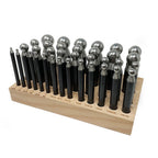 Steel Dapping Punch Set of 36 (3.5mm - 25.3mm)