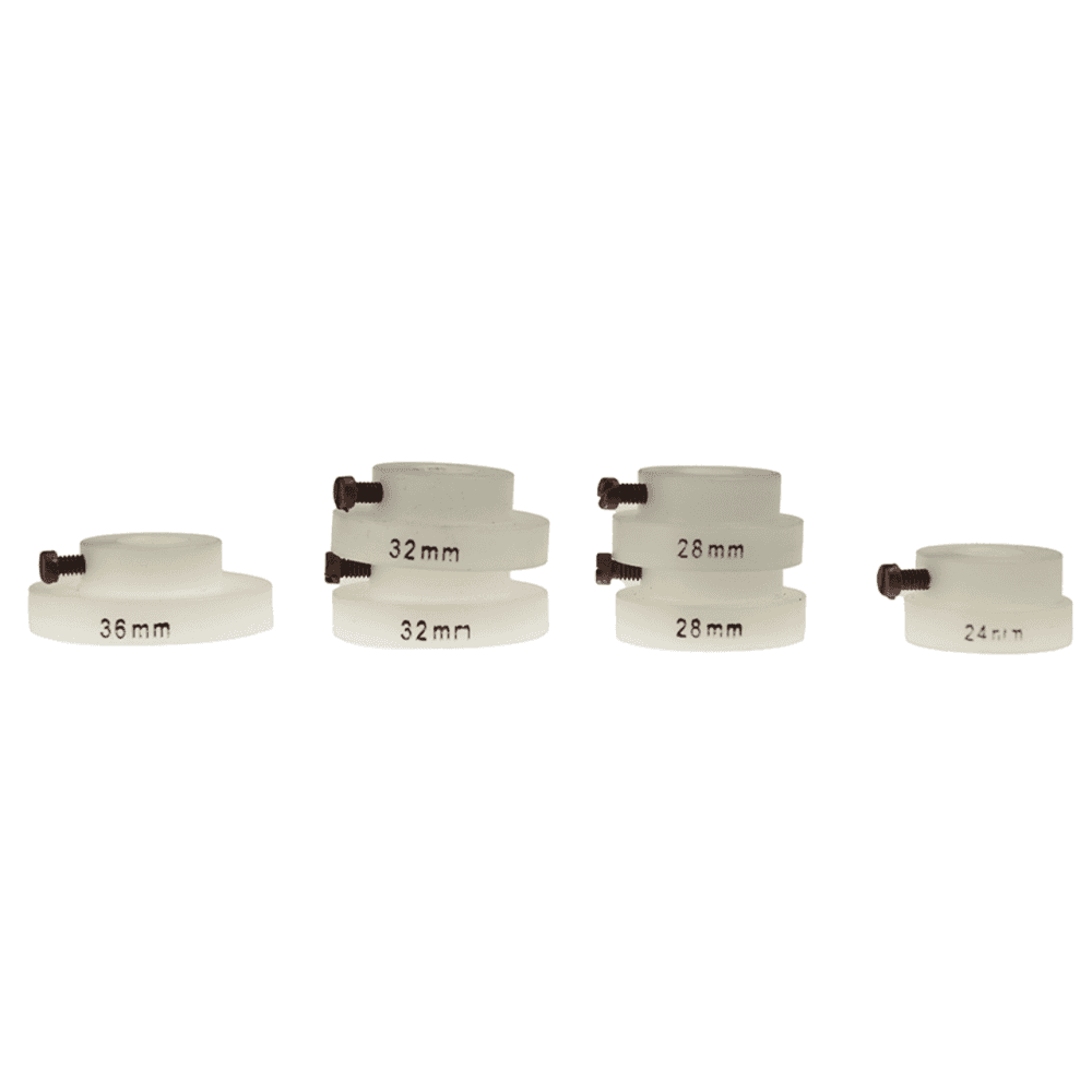 Glass & Quartz Back Fitting Jig with 3 Pairs of Nylon Dies