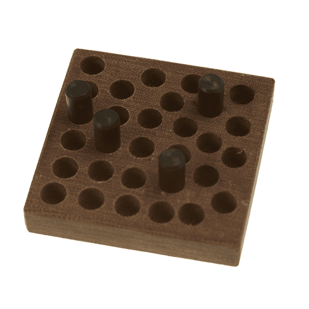 Glass & Quartz Back Fitting Jig with 3 Pairs of Nylon Dies