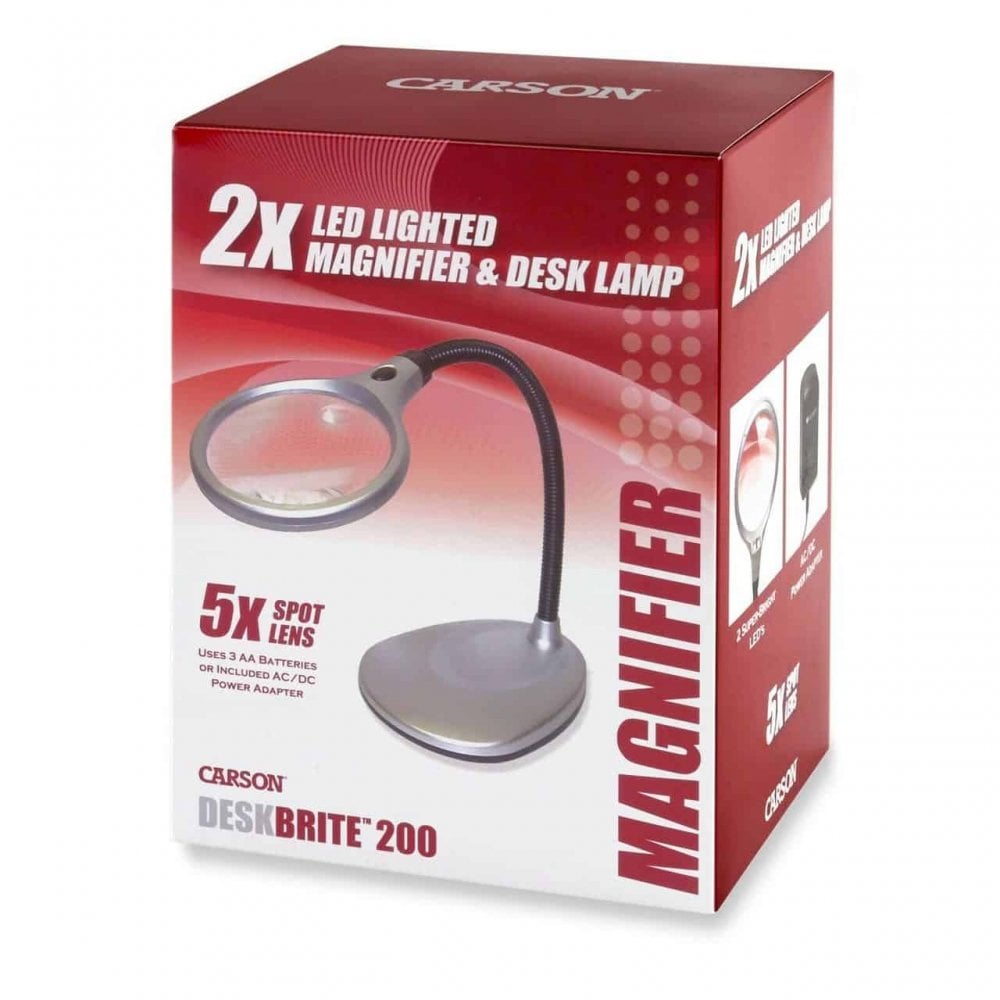 Carson DeskBrite200 2x Magnifying Lamp