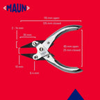 Maun Snipe Nose Parallel Pliers 125mm