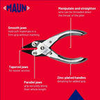 Maun Snipe Nose Parallel Pliers 125mm