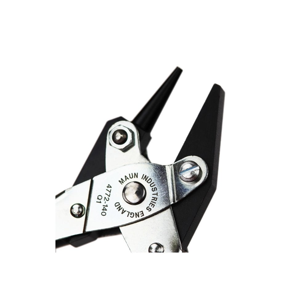 Maun Round & Flat Parallel Plier With Return Spring 140mm