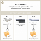 Fretz Bezel Sharp Edge High Dome Stake B-3