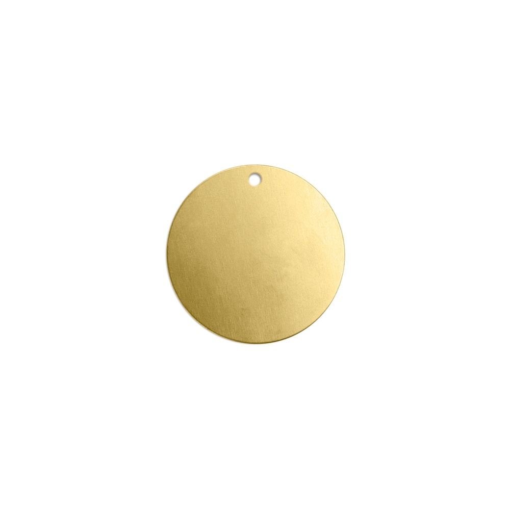 ImpressArt Premium Stamping Blanks - Brass 1/2" Circle with Hole