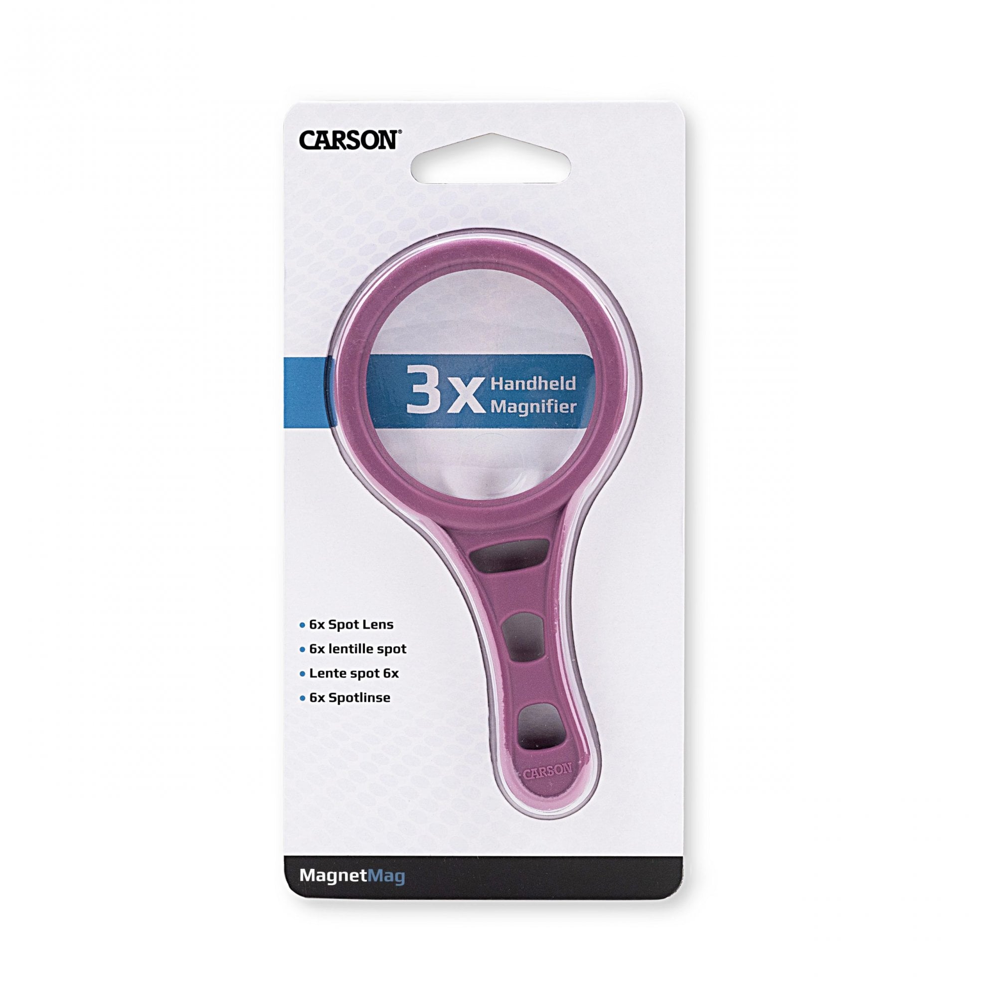 Carson Magnetic Magnifying Glass Purple