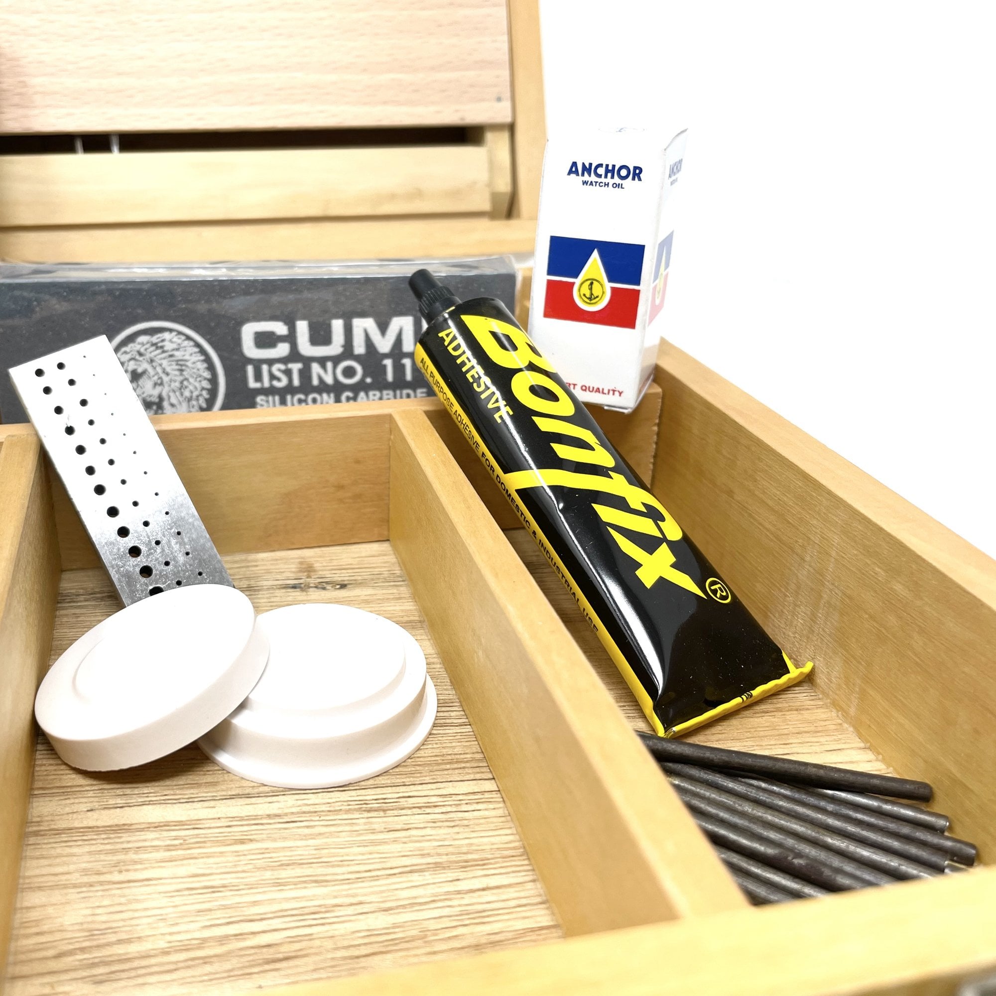 Beginner Watchmaking Tool Kit in Wooden Box