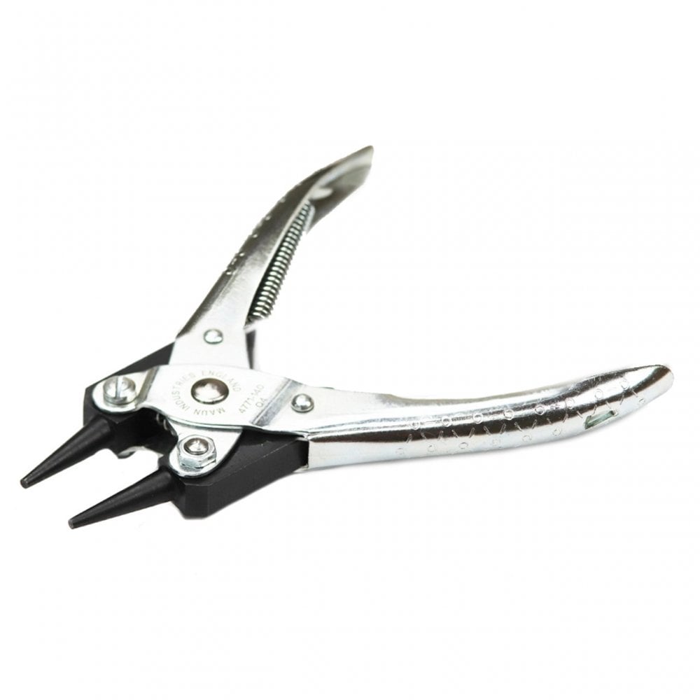 Maun Round Jaws 1 1/2 " Parallel Plier With Return Spring 140mm